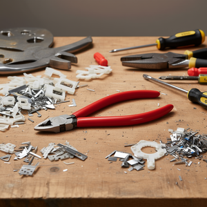 Tijeras de Corte Diagonal Usag con Filo de Corte Recto para Cortar Plástico y Uso como Tijeras - Product Image 3