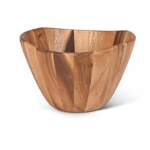 Bol de service rond en bois d'acacia de haute qualité, style bohème, écologique, pour la cuisine, logo personnalisé, vente en gros au Vietnam - Product Image 4