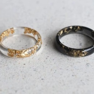 Resin Acrylic Rings Round Shape Handcrafted Love Ring Women Party Jewelry Wholesale Supply for Best Price - Product Image 3