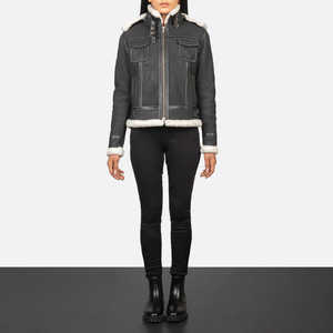 Veste en fourrure légère et confortable, texture moelleuse, personnalisation de la marque au choix, pour la mode féminine, les tenues d'hiver et les looks quotidiens - Product Image 4