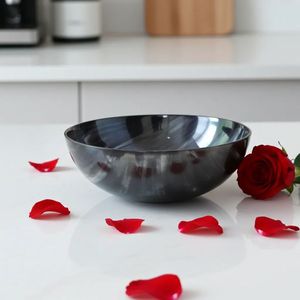 Bol en corne de buffle sculpté à la main au design élégant, pièce de service de luxe pour table à manger, décoration de cuisine et de maison - Product Image 4