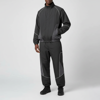 Chándal Deportivo Personalizado con Logotipo Bordado, Estilo Urbano, Corte Regular, Capucha, Cierre de Cremallera de un Cuarto, Bloques de Color Estampados, Venta al Por Mayor de Invierno