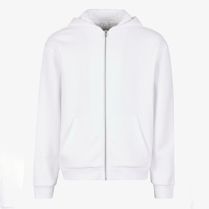 Vente en gros de sweat à capuche zippé à manches longues surdimensionné tendance pour hommes 100% coton à séchage rapide avec logo personnalisé et commandes en gros de broderie - Product Image 5
