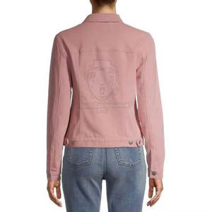 Chaquetas Vaqueras Casuales para Mujer, Diseño Moderno, Precio Razonable, Transpirables, 100% Algodón, Servicio OEM Personalizado - Product Image 2