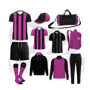 Uniformes de Fútbol Personalizados al por Mayor para Adultos, Camisetas de Fútbol Transpirables 100% Poliéster con Logotipo Personalizado y Números de Equipo - Product Image 3