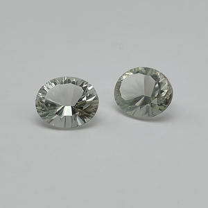 Amatista verde Natural 12x10mm corte cóncavo ovalado 4,5 Cts prasiolita facetada Color brillante joyería de piedras preciosas sueltas calidad limpia - Product Image 5