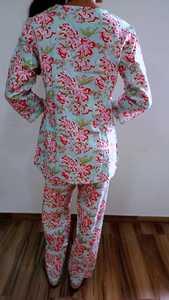 ชุดเดรสยาวถึงพื้นสำหรับผู้หญิง, ชุดเดรสผ้าฝ้ายพิมพ์ลายดอกไม้เอวธรรมชาติสำหรับภาพเงาวันหยุดพักผ่อน6XL มีไซส์ใหญ่ขึ้น - Product Image 3