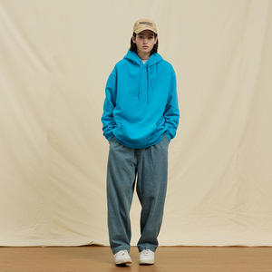 เสื้อฮู้ดแบบสวมศีรษะผ้าคอตตอน100% ขนาด14กรัมเสื้อมีฮู้ดผ้าฟลีซ350กรัมสำหรับทุกเพศ - Product Image 2