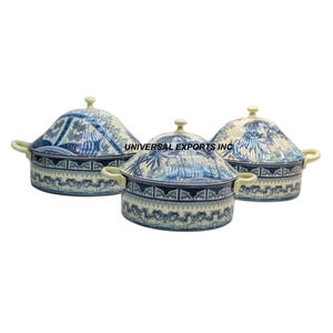 Olla de metal hecha a mano de calidad superior, calentador de comida clásico y elegante al por mayor - Product Image 6