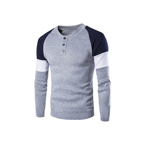 Sudadera de Moda Primavera Otoño para Hombre, Estilo Casual, Manga Larga, Color Sólido, Jersey Informal para Hombre - Product Image 1