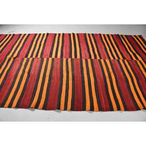 พรมวินเทจขนาดใหญ่พิเศษ 6.8x12.3 ฟุต พรมลายจุดสีแดงตุรกี - Product Image 4