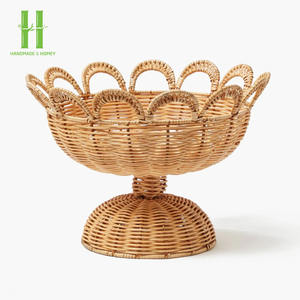 Vase en rotin tissé à la main en osier élégant pour fleurs sèches Vase de table en rotin minimalisme fabriqué au Vietnam - Product Image 2