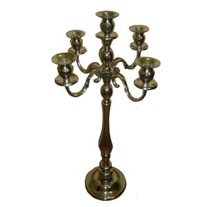 Candelabros Decorativos Hechos a Mano, Centros de Mesa, Diseño Exclusivo, Portavelas de Metal y Vidrio de 5 Brazos para Uso en Hoteles y Hogares - Product Image 6