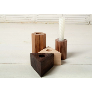 Accessoire d'éclairage pour hôtel Bougeoir en bois Bougeoir en bois de qualité créative et support à prix abordable - Product Image 2