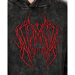 2025 Hot <b>Sale</b> Factory Direct <b>Sale</b> Men Acid <b>Wash</b> 100% Cotton Hoodies Custom Logo Solid Acid <b>Wash</b> Hoodies <b>For</b> Men - Product Image 6