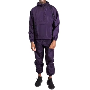Survêtements coupe-vent élégants pour hommes, entraînement, fermeture élastique, ensembles en nylon pour activités de plein air, tenue décontractée pour hommes 2026 - Product Image 1