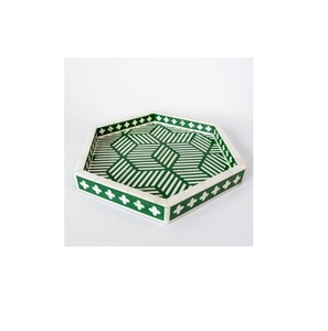 Plateau d'incrustation de mère d'excellente qualité pour la maison cuisine plateau de table à manger Design attrayant plateau de service de stockage de nourriture d'incrustation de mère - Product Image 2