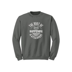 Sweat-shirt en coton mélangé Style décontracté Bouddha Thèmes Imprimer 12 Options de couleur 260-280 GSM Placement de conception personnalisable pour l'hiver - Product Image 5