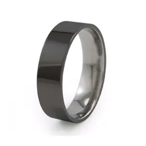Anneau de mariage 8mm pour homme et femme, anneau de fiançailles d'anniversaire en acier titane