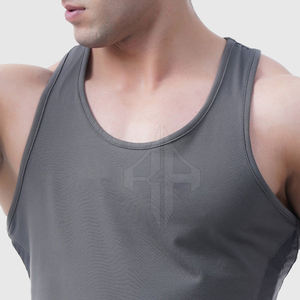 Venta directa de fábrica, ropa deportiva hecha en Pakistán, camiseta sin mangas de talla grande para hombre, ropa informal transpirable de verano, método de tejido de punto - Product Image 5