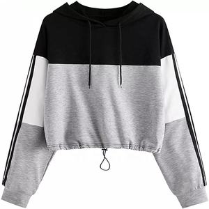 OEM Manufacturer Custom Printing Logo Cropped Hoodie Women Pullover Crop <b>Hoodies</b> with Your Own logo - Product Image 6