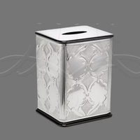 Boîte de charité islamique la plus vendue boîte d'économie de pièces boîte de donation de luxe en acier inoxydable en métal de qualité fantaisie mosquée conteneur de charité