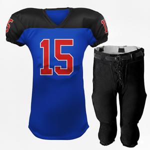 Uniforme de football américain sur mesure pour hommes, respirant, 100% polyester, sublimation, broderies en chenille, créez votre - Product Image 1