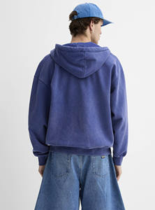 100% Cotton Zip-Up <b>Hoodie</b> Eco-Friendly Anti-Pilling Feature Streetwear Style <b>Long</b> Length Hooded Collar Front Logo <b>for</b> Winter - Product Image 6