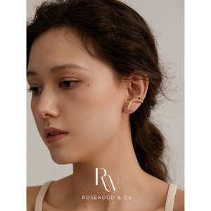 Orecchini a Serpente Placcati Oro Inossidabile con Zirconia, Orecchini a Drago Estetici, Orecchini a Perno Raffinati, Ear Cuff - Product Image 2