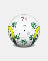 Ballons de football professionnels d'entraînement en gros pour l'extérieur, jaunes et verts, cousus à la main par des experts, marque Uniswift/OEM, MOQ 10 pièces