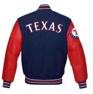 Veste Letterman à la mode pour adultes Veste de baseball en laine et cuir PU brodée sur mesure (OEM/ODM accepté) - Product Image 2