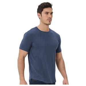 Vente en gros de t-shirts pour hommes à col rond, de couleur unie, à la mode, à bas prix, design personnalisé, t-shirts décontractés à manches courtes pour hommes - Product Image 4