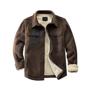 Chaqueta de Invierno para Hombre, Forrada de Sherpa, con Botones, Gruesa, con Múltiples Bolsillos, de Polar - Product Image 1