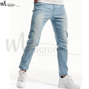 กางเกงผ้ายีนส์ยืดเข้ารูปเนื้อตรงระบายอากาศได้ดีขนาดกลาง - Product Image 2