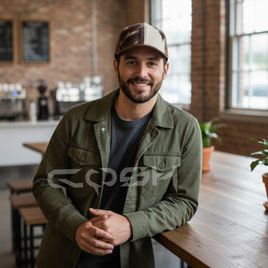 Gorras de Cuero con Pelo de Vaca Más Vendidas de Pakistán - Product Image 3