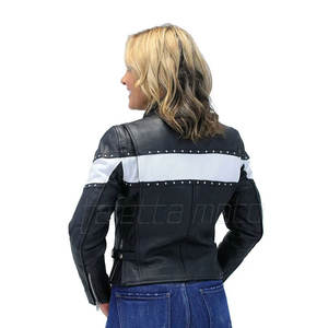Chaqueta de Motociclista de Cuero Ligera para Mujer, Chaqueta de Motociclista de Cuero Cómoda para Mujer en Existencia - Product Image 3