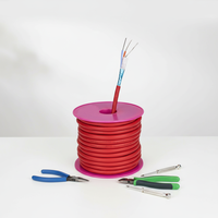 Câble blindé résistant au feu en cuivre pur nu multibrins avec isolation PVC FPLR 2x12AWG 300/300V pour la commande incendie