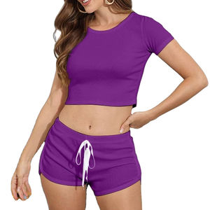 ชุดเสื้อผ้า2ชิ้นของผู้หญิงชุด2026สั้นสองชิ้นสุดเซ็กซี่สำหรับฤดูใบไม้ผลิฤดูร้อน - Product Image 3