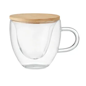 Mug en verre borosilicate personnalisé CORAMUG, articles promotionnels personnalisables - Product Image 6