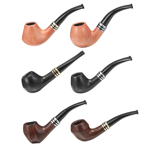 Pipas para fumar de madera tubo di legno facile da pulire fumo fantasia erba fatta a mano artigianale durevole tubo di legno intagliato - Product Image 1