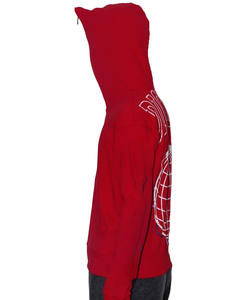 Ropa de calle de alta calidad, Sudadera con capucha y cremallera de corte regular de peso pesado, talla grande, Unisex, bordado, logotipo personalizado ecológico, cremallera completa - Product Image 3