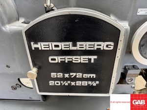 Máquina de impresión offset Heidelbergg KORS barata, máquina de impresión offset de UNO color, fabricada en Alemania. - Product Image 6