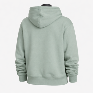 Sweat à capuche personnalisé vert menthe uni |   Sweat-shirt à capuche en polaire, coton et polyester |   Sweat-shirt unisexe OEM ODM - Product Image 2