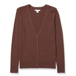 Pull cardigan en tricot pour femme, design automnal, uni, confortable, respirant, en coton/fibre de bambou, en gros - Product Image 6