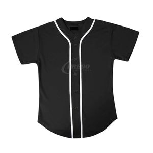 Camiseta de Béisbol Blanca Barata OEM |   Talla Personalizada a la Moda |   Impresión por Sublimación con Logotipo Personalizado |   Tela transpirable de secado rápido - Product Image 5