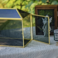 Boîte de rangement moderne de luxe, faite à la main, avec cadre doré, tissu noir, écologique, multifonctionnelle, design personnalisé, style européen, finition brillante