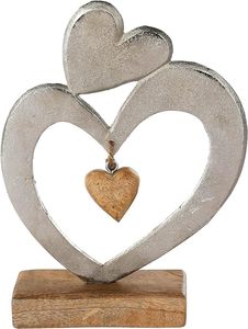 Fabricante OEM, Corazón Decorativo de Aluminio y Madera de Mango, 12.5 x 5.5 x 24 cm, con Color y Tamaños Personalizados a Precios de Mayoreo - Product Image 4