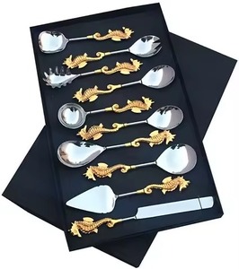 Cuillères en acier inoxydable, lot de 12 cuillères à dîner, argenterie de qualité alimentaire, 12 cuillères en argent poli miroir pour la maison et la cuisine - Product Image 3