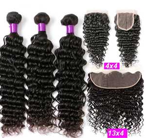 Extensions de cheveux naturels indiens non traités, 100 % vierges Remy, de haute qualité, lisses et soyeux, en vrac - Product Image 2