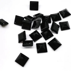 6mm Natural Black Spinel Princess Cut Suelto Precio al por mayor Proveedor de piedras preciosas Piedras semipreciosas del fabricante Comprar en línea - Product Image 1